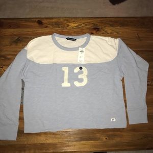 💛NWT Abercrombie Crop Crew Sweatshirt Size Small